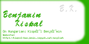 benjamin kispal business card